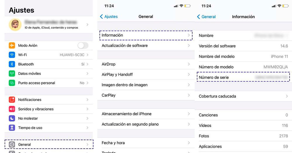 Imei movil iphone