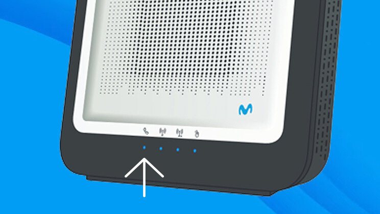 Luces LED de telefonía router movistar
